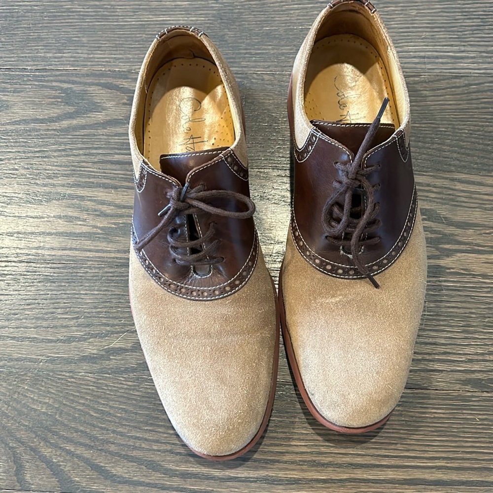 Cole Haan / Tan Suede + Brown Leather Shoes